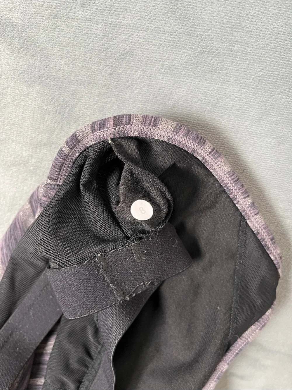 Lululemon Power Y Tank Women’s Size 8 Gray Striped